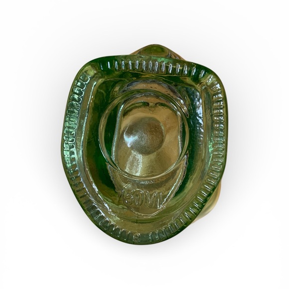 Alien Head Clear Green Glass Bottle Empty OUTER SPACE Vodka Decanter *NO LID - Picture 10 of 11